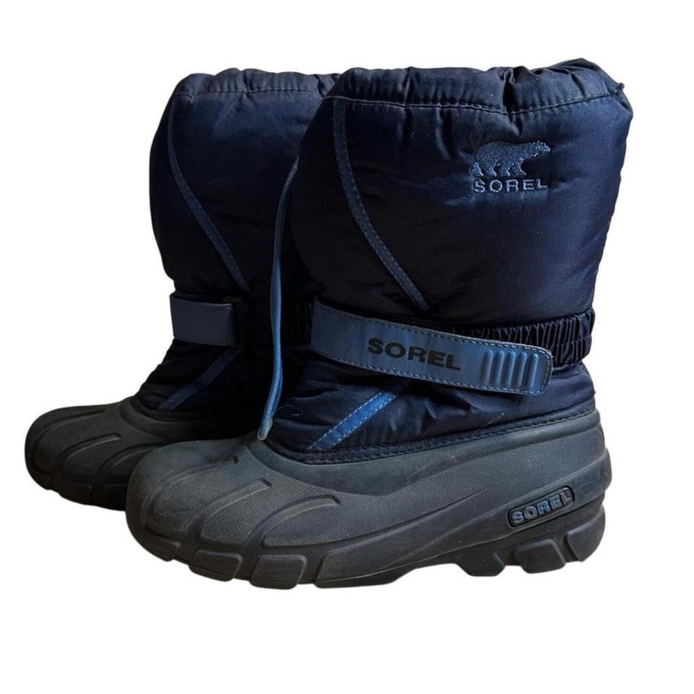 Sorel Kids Snow Commander Snow Boots Winter Boots Blue Size 5 Toddler